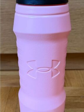 Under Armour Light Pink Sport Water Bottle with Embossed Logo